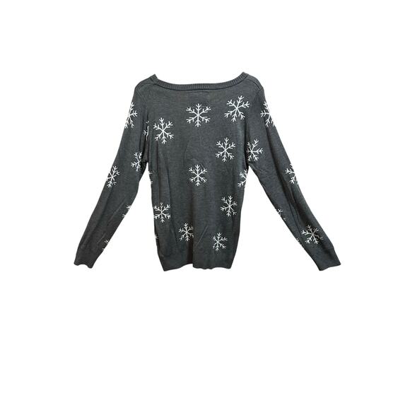 TIPSY ELVES WOMEN'S SEQUINED SNOW DAY UGLY CHRISTMAS SWEATER SIZE M - Picture 5 of 5